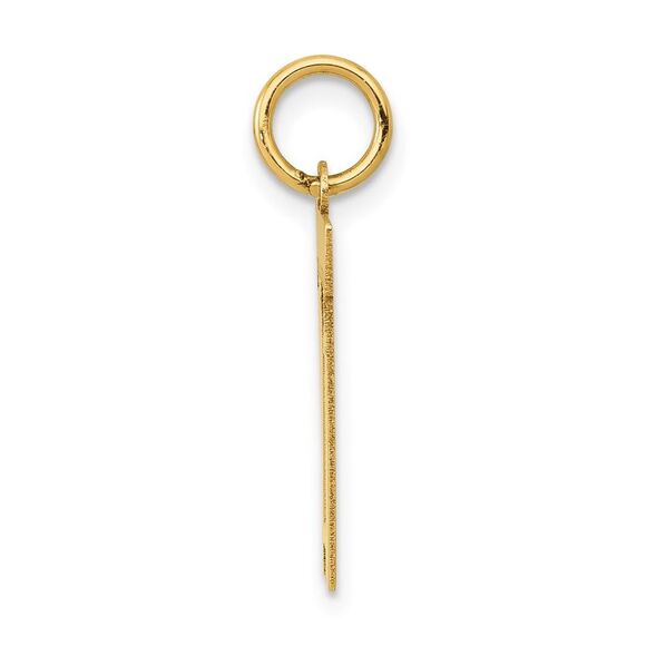 14k Yellow Gold, Athletic Collection, Small Polished Number 11 Pendant - Picture 2 of 5